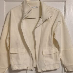 Staccato Women's Off-White Utility Jacket Bomber Xs